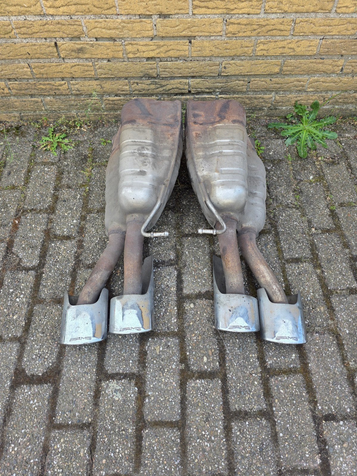 Mercedes AMG Uitlaatdempers, origineel E55, Auto-onderdelen, Ophalen of Verzenden, Gebruikt, Mercedes-Benz