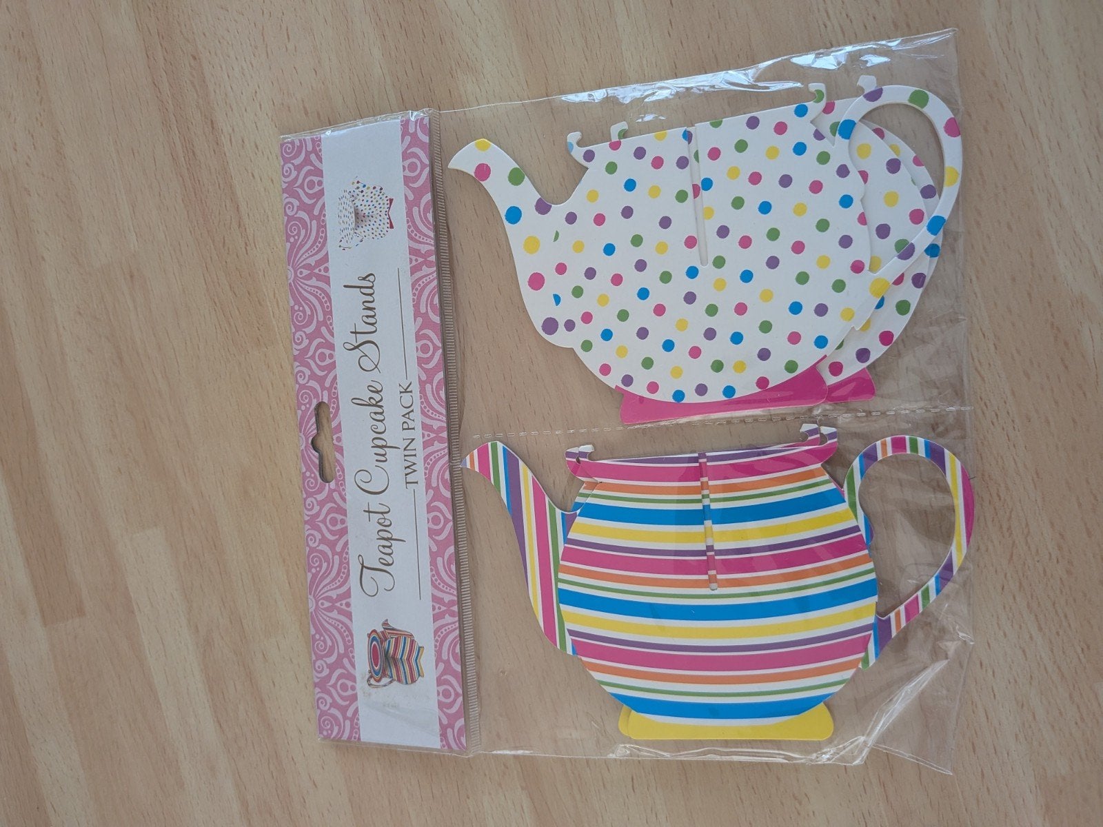 Theepot Cupcake Stands - Twin Pack, Overige thema's, Nieuw, Meerkleurig, Ophalen of Verzenden