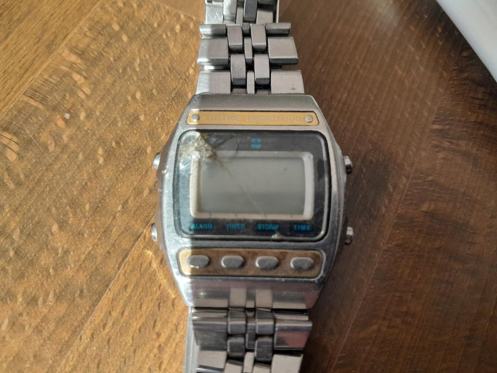 Seiko Sports 100 vintage digitaal horloge, Ophalen of Verzenden