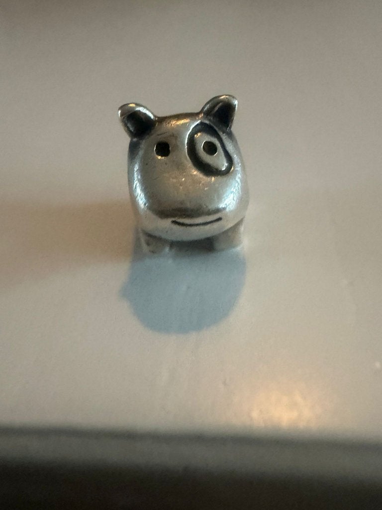 Originele PANDORA zilveren bedel - "Hondje", Sieraden, Tassen en Uiterlijk, Pandora, Ophalen of Verzenden, Zo goed als nieuw, 1 bedel