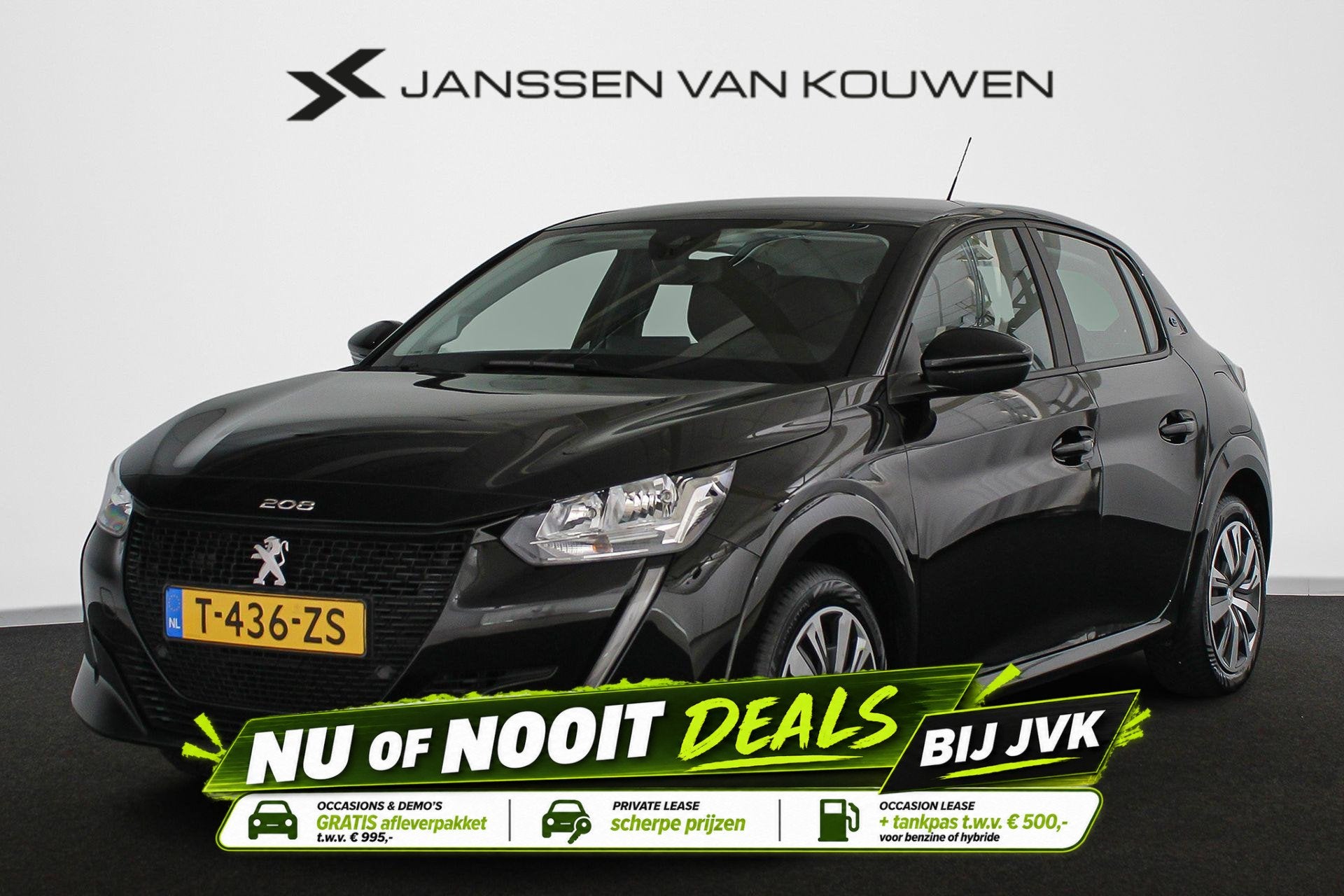 Peugeot e-208 EV Active 50 kWh Apple CarPlay Airco, Auto diversen, Automaat, Zwart, Elektrisch, Peugeot