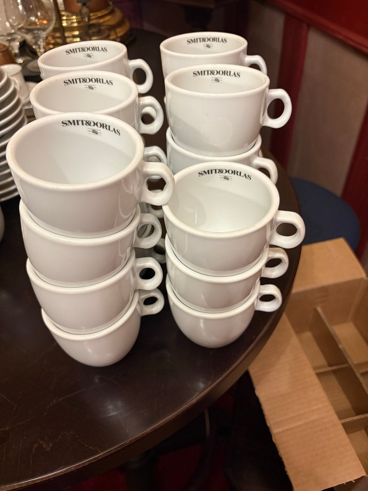 Set van 23 Smit & Dorlas koffie/cappuccino kopjes, Ophalen, Gebruikt, Overige merken, Keramiek