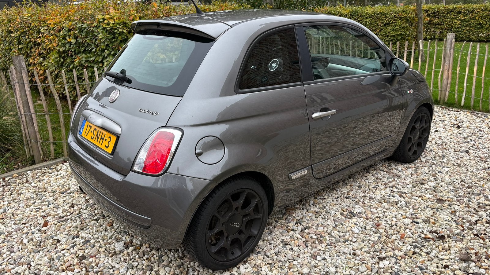 Fiat 500 Sport TwinAir Turbo 2011 Grijs, Auto's, Voorwielaandrijving, 31 €/maand, 905 kg, Origineel Nederlands
