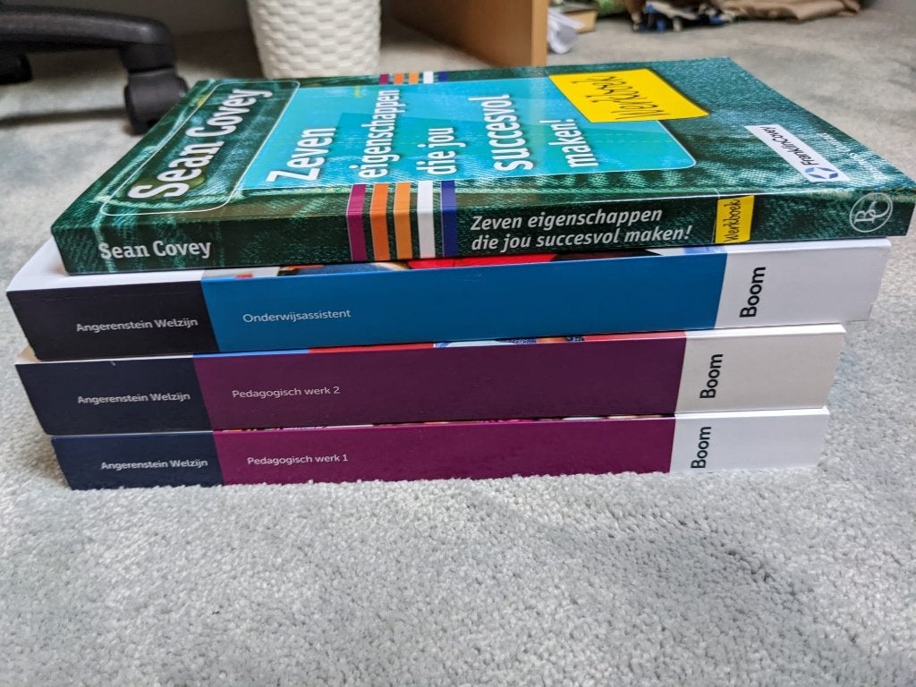 Boeken Pedagogisch Werk en werkboek Sean Covey, Ophalen of Verzenden, Zo goed als nieuw, MBO, Angerenstein Welzijn, Sean Covey