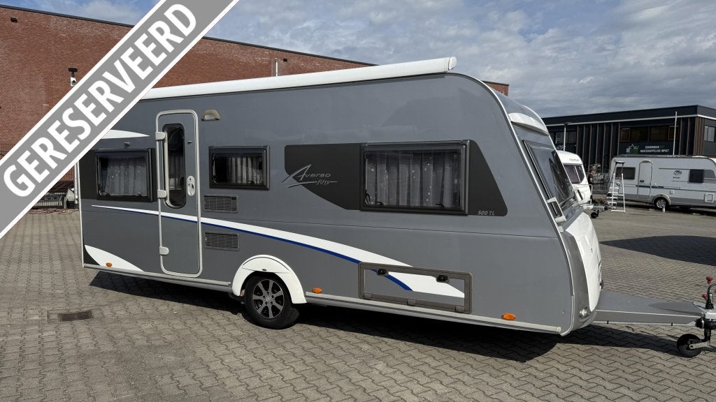 Bürstner Averso Fifty 500 TL bj 2008 met voortent e, Caravans en Kamperen, Rondzit, Fietsenrek, Bedrijf, Bürstner