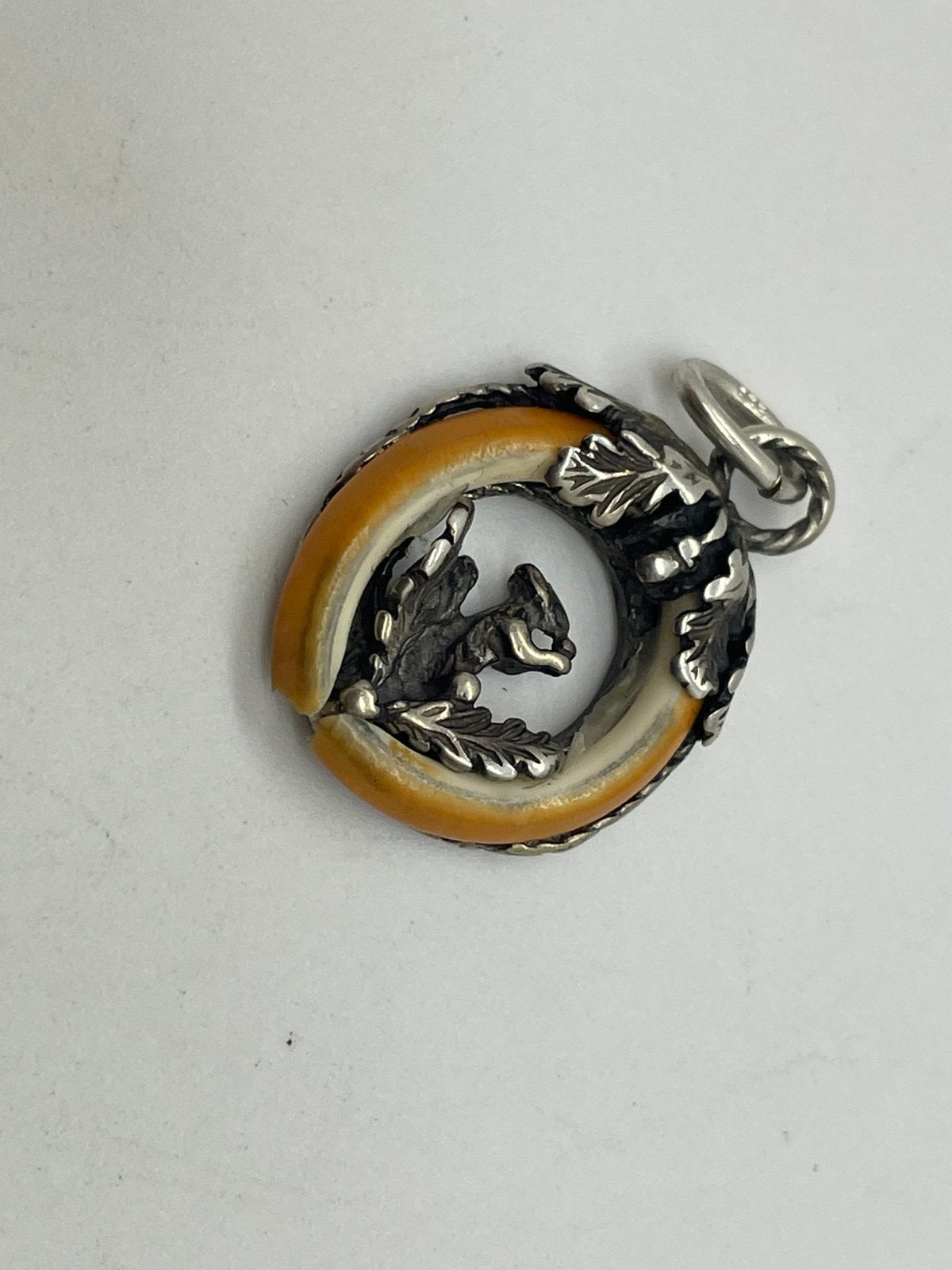 G196 Prachtige zilveren Charivari hanger jachtsieraad, Ophalen of Verzenden, Zilver, Hanger