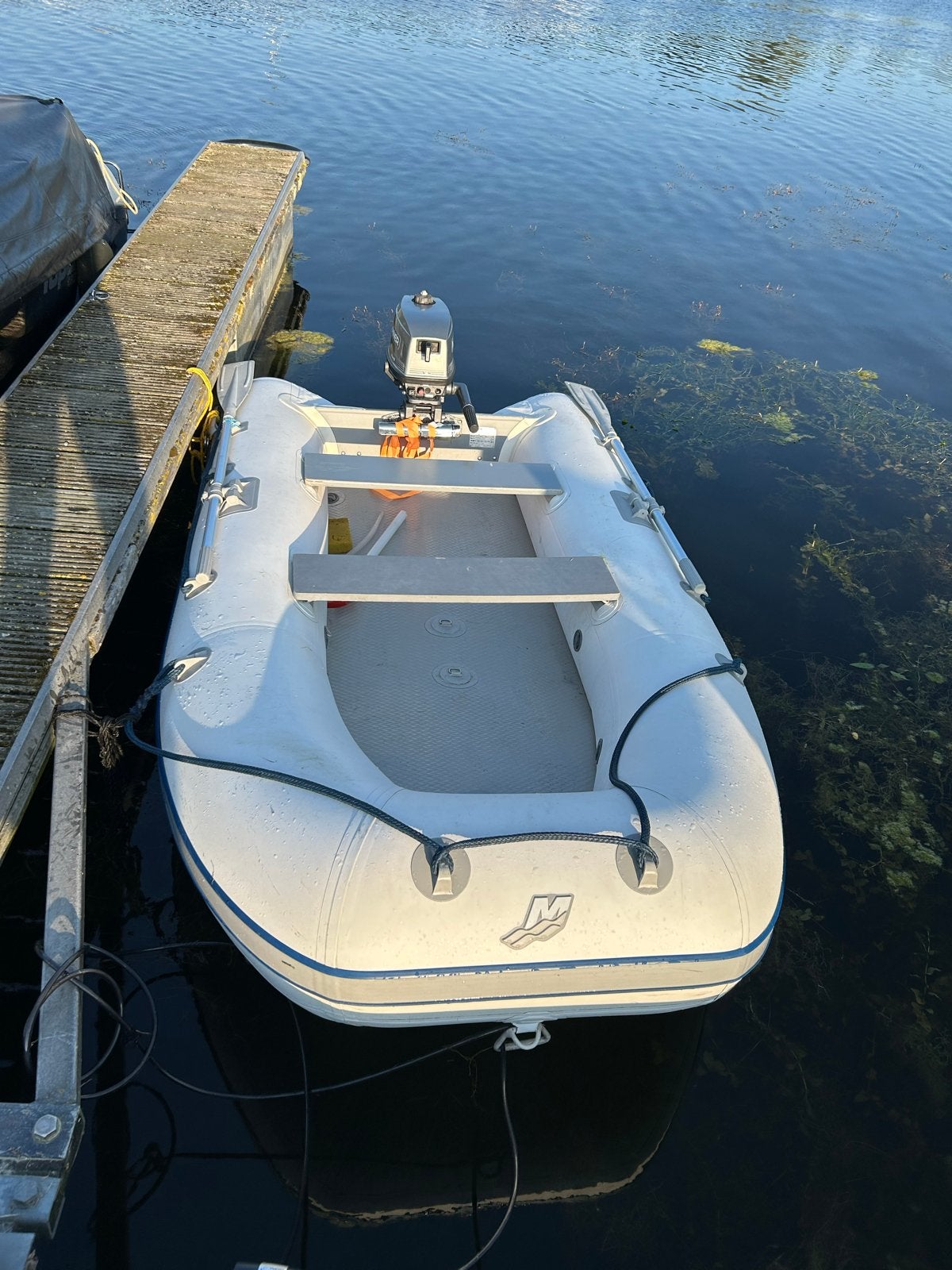Quicksilver 310 rubberboot met Mariner 4pk 2takt motor, Ophalen, Airdeck, Quicksilver, Gebruikt