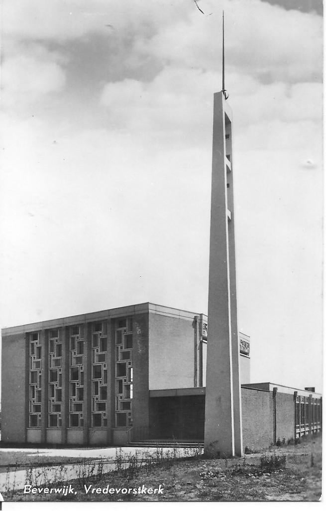 Beverwijk Vredevorstkerk., Ophalen of Verzenden, 1960 tot 1980, Ongelopen, Noord-Holland