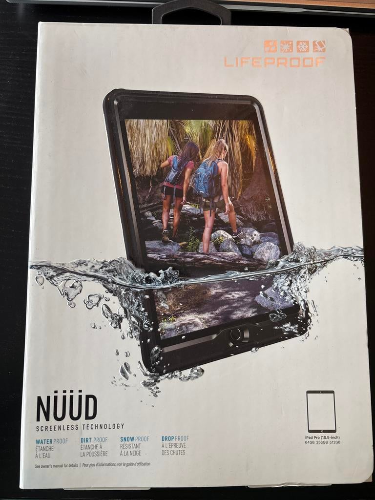 Lifeproof NÜÜD iPad Pro 10.5 inch Waterdichte Case, Computers en Software, Apple iPads, 10 inch, Zwart, Nieuw, Ophalen of Verzenden