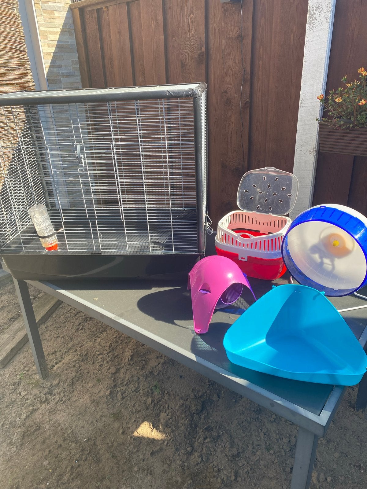 Ratten kooi met toebehoren en  3 kg voer. 35 euro, Ophalen, Gebruikt