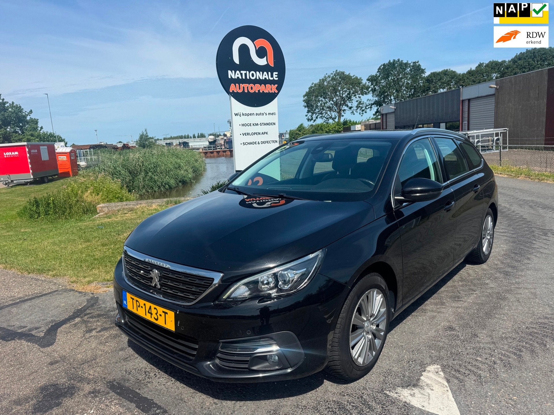 Peugeot 308 SW 2018 * 1.5 BlueHDi Allure * EURO 6 * APK * FA, Auto's, Voorwielaandrijving, Gebruikt, 4 cilinders, Zwart