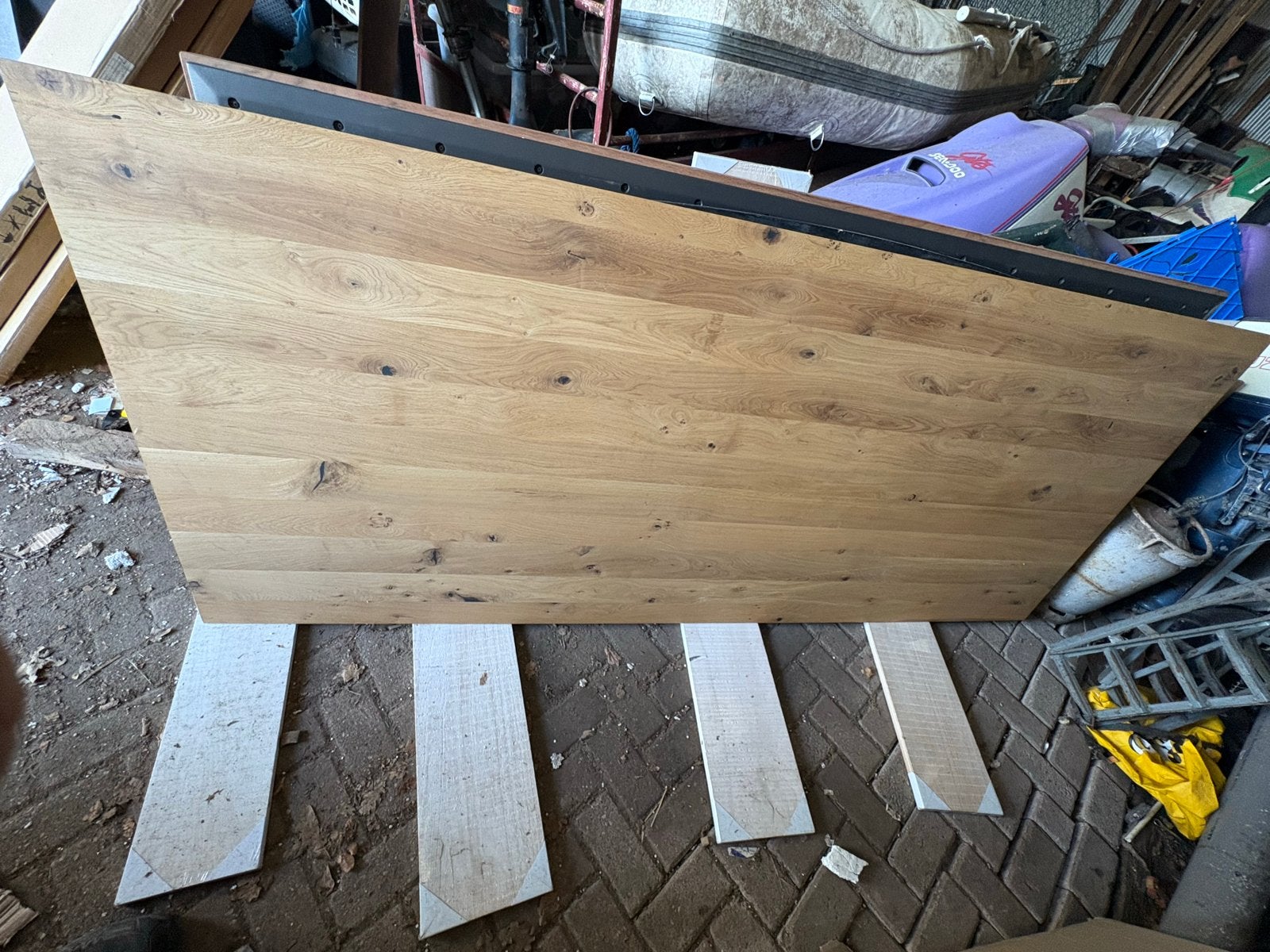 Eikenhouten tafelblad - Nieuw, Eiken, Nieuw, Ophalen of Verzenden, Plank