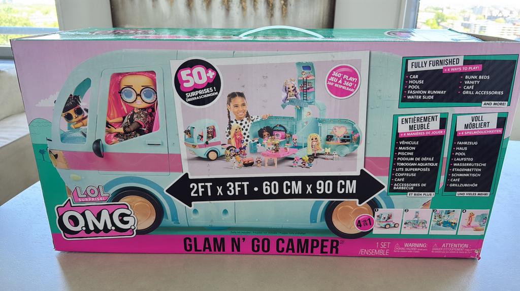 L.O.L. Surprise! O.M.G. Glam N' Go Camper Playset zgn, Ophalen of Verzenden, Nieuw, Jongen of Meisje