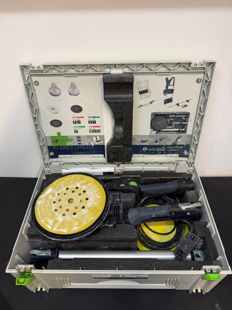 Festool Planex LHS 225 Langnek schuurmachine, Ophalen, Zo goed als nieuw, Minder dan 600 watt, Excentrische schuurmachine