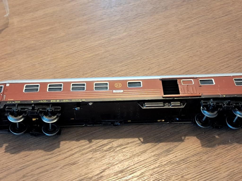 MARKLIN 4031 H0 BAGAGERIJTUIG VAN SJ BF 04, Wisselstroom, Wagon, Ophalen of Verzenden, Zo goed als nieuw