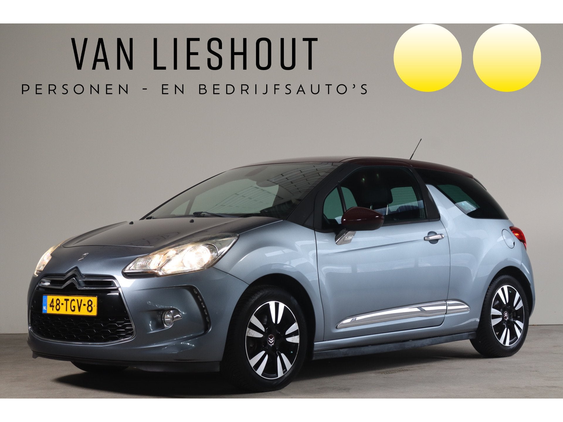 Citroën DS3 1.6 So Chic - NL- Auto! Trekhaak I Climate I Pa, Voorwielaandrijving, Euro 5, 4 cilinders, Leder en Stof