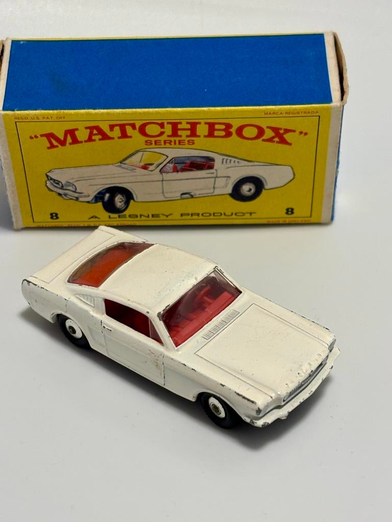 Matchbox nr 8 Ford Mustang, Ophalen of Verzenden, Zo goed als nieuw, Auto, Matchbox