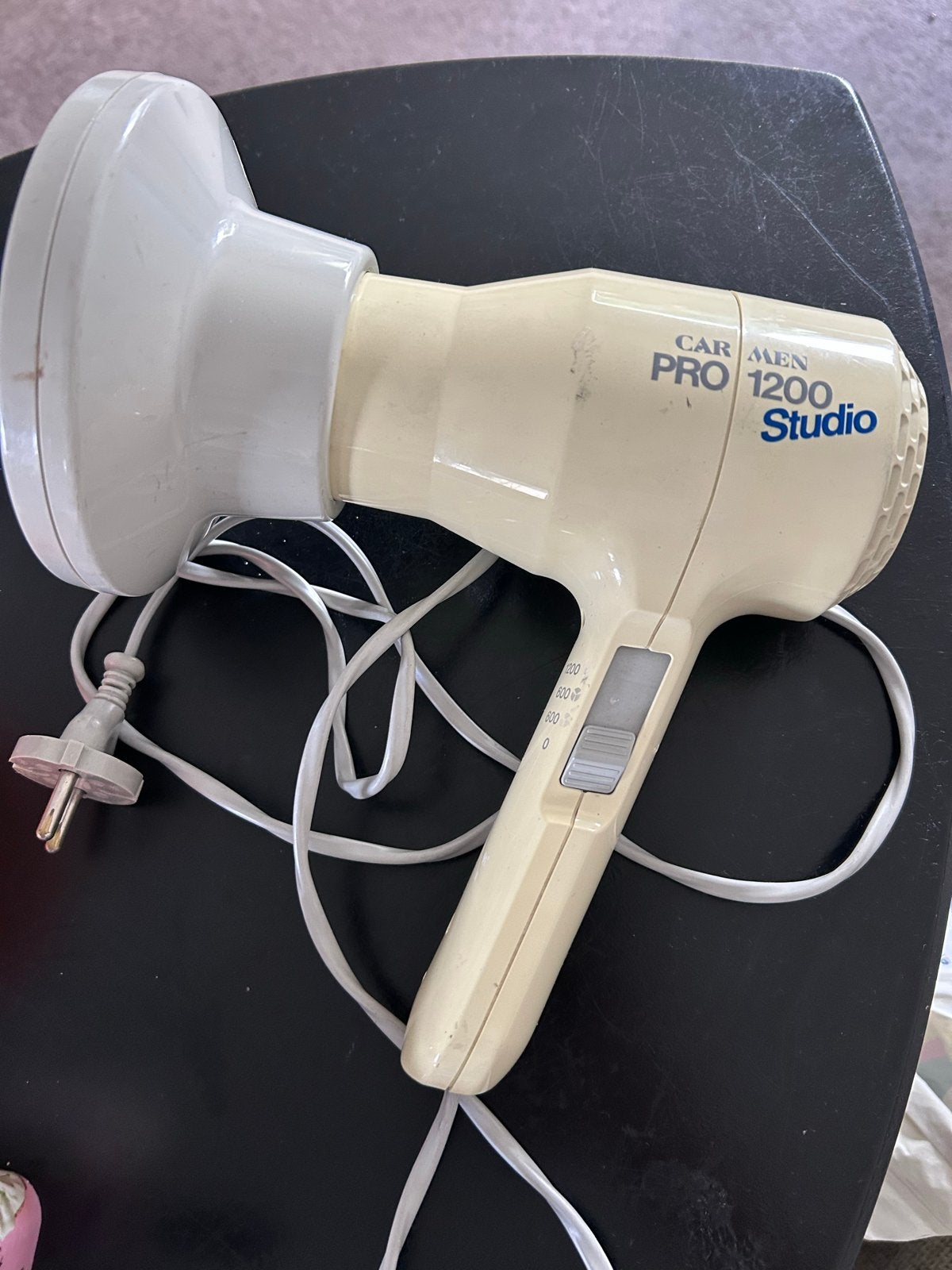 Carmen Pro 1200 Studio Föhn met diffuser, Ophalen of Verzenden, Gebruikt