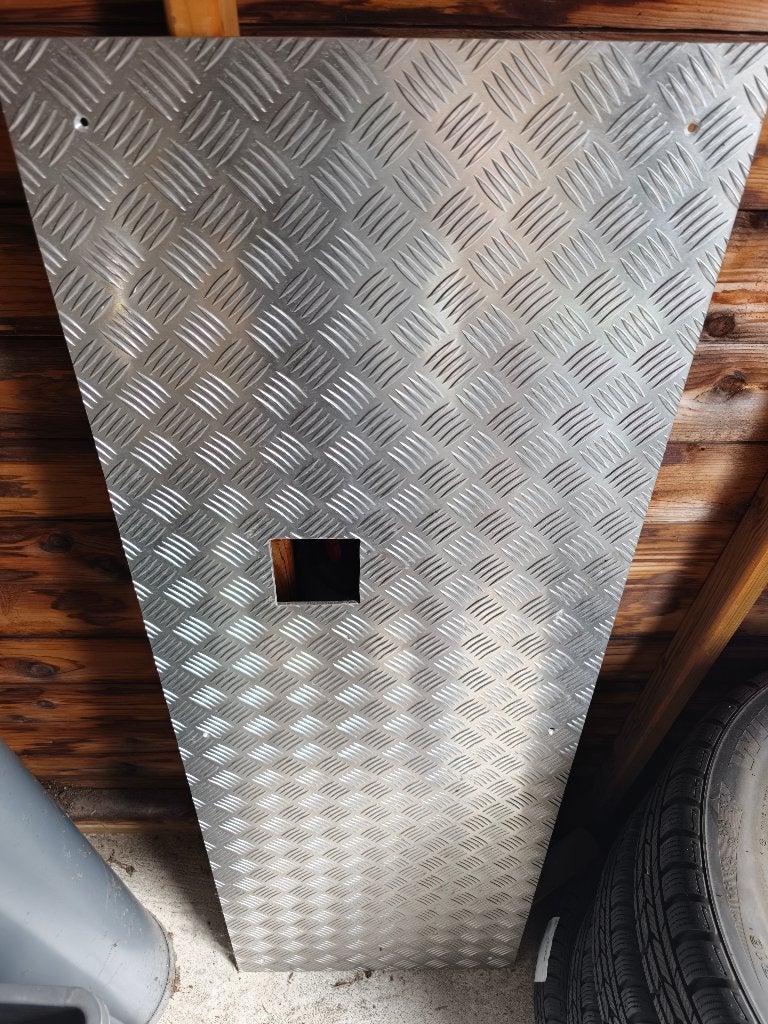 Aluminium Traanplaat (5-traans) – 148 x 52,5 cm, Ophalen, Gebruikt, Aluminium