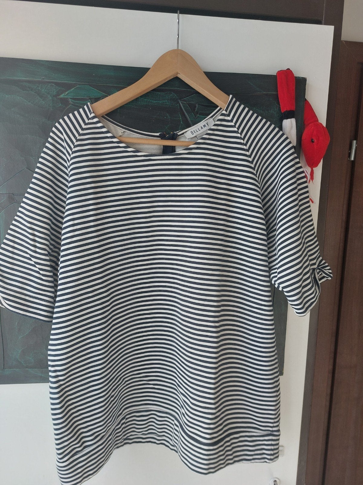 Bellamy gestreepte top met ritsdetail xxl, Blauw, Maat 46/48 (XL) of groter, Bellamy, Ophalen of Verzenden