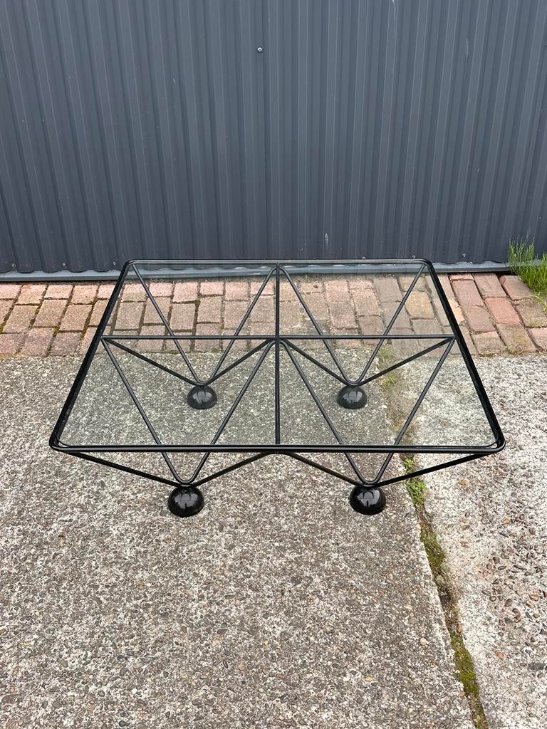 Vintage salontafel glas, Ophalen of Verzenden