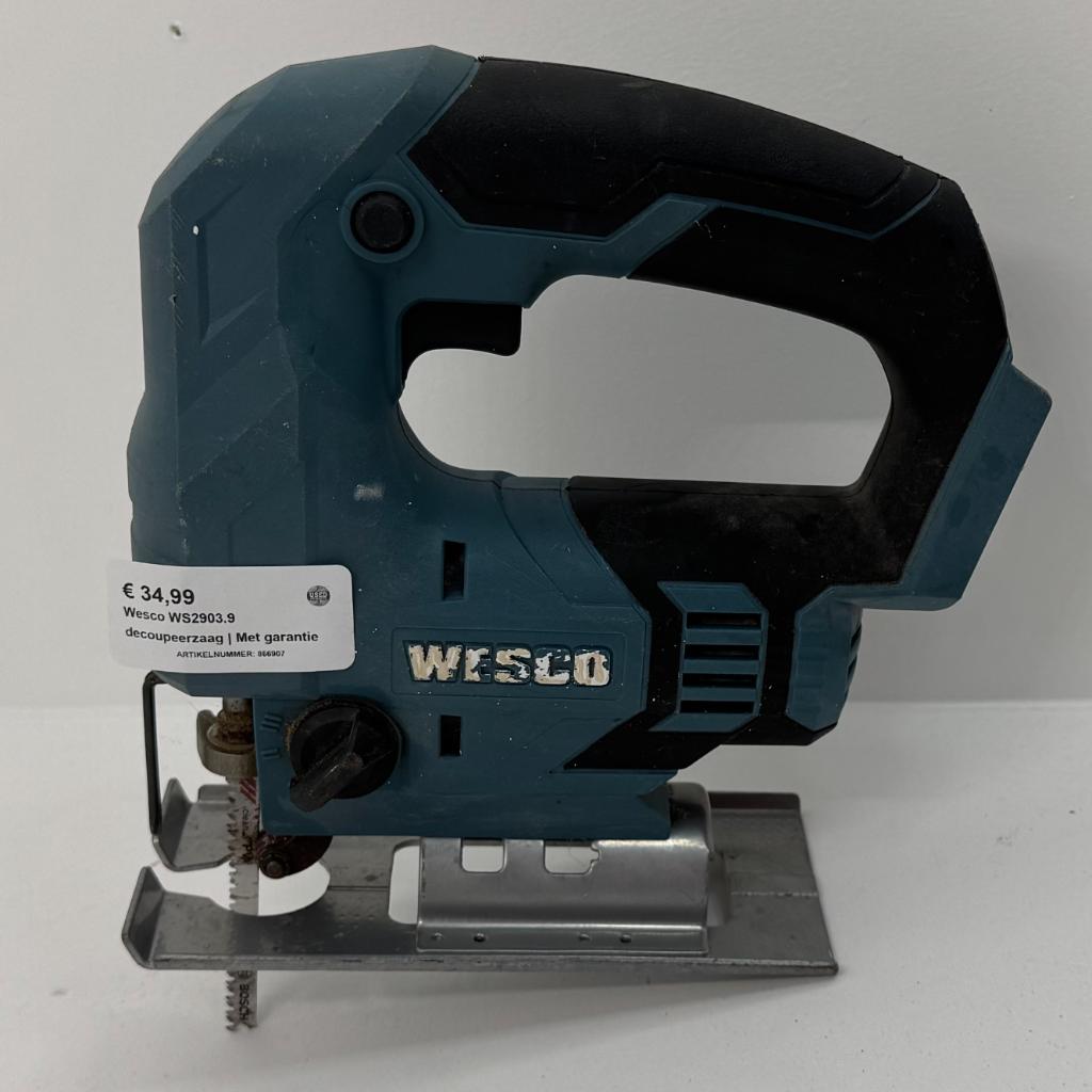 Wesco WS2903.9 decoupeerzaag | Met garantie, Doe-het-zelf en Verbouw, Wesco, Toulonselaan 72, Ophalen of Verzenden, Zo goed als nieuw