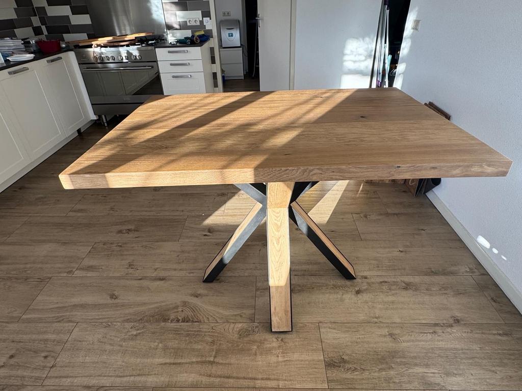 Mooie Hoge Keukentafel, Huis en Inrichting, Tafels | Eettafels, Ophalen, Gebruikt, 100 tot 150 cm, Vier personen