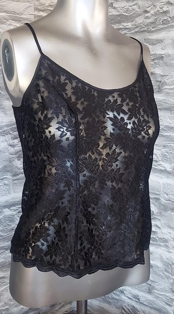 Sexy zwart kanten top mt40, Marks & spencer, Ophalen of Verzenden, Zwart, Overige typen