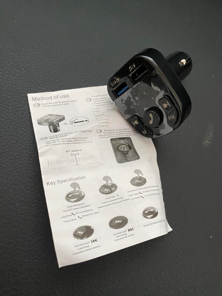 Radio FM transmitter, carkit, USB adapter, Bluetooth, nieuw, Ophalen of Verzenden, Nieuw