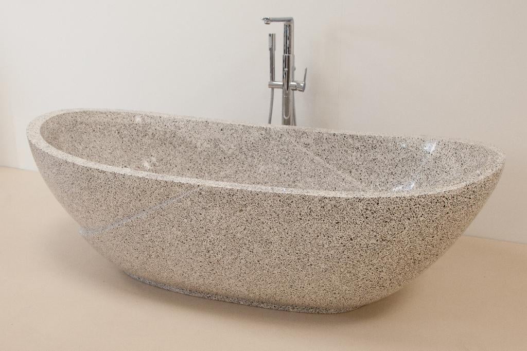Laatste stuk! Massieve terrazzo badkuip voor €950, Overige typen, Nieuw, Minder dan 100 cm, 25 tot 50 cm