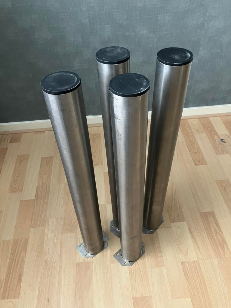 RVS Tafelpoten, Ophalen, Minder dan 50 cm, 50 tot 100 cm, Rond