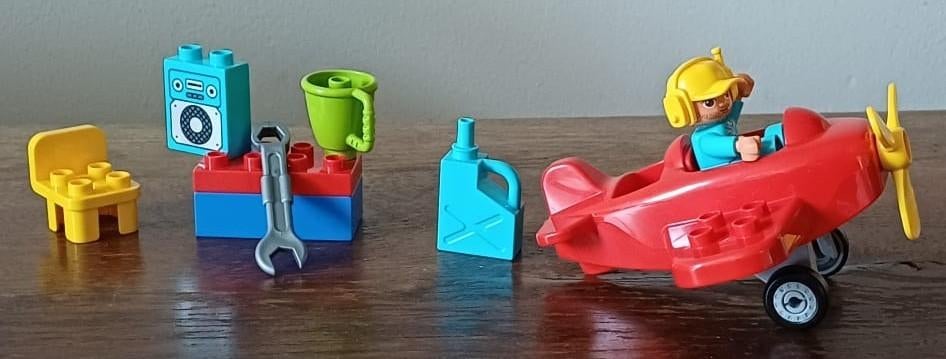 DUPLO  Vliegtuig, Ophalen, Zo goed als nieuw, Complete set, Duplo
