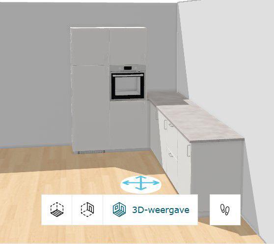 italiaanse greeploze keuken linea quattro 293x185 ikea b1, Ophalen, Nieuw, Wit, Composiet
