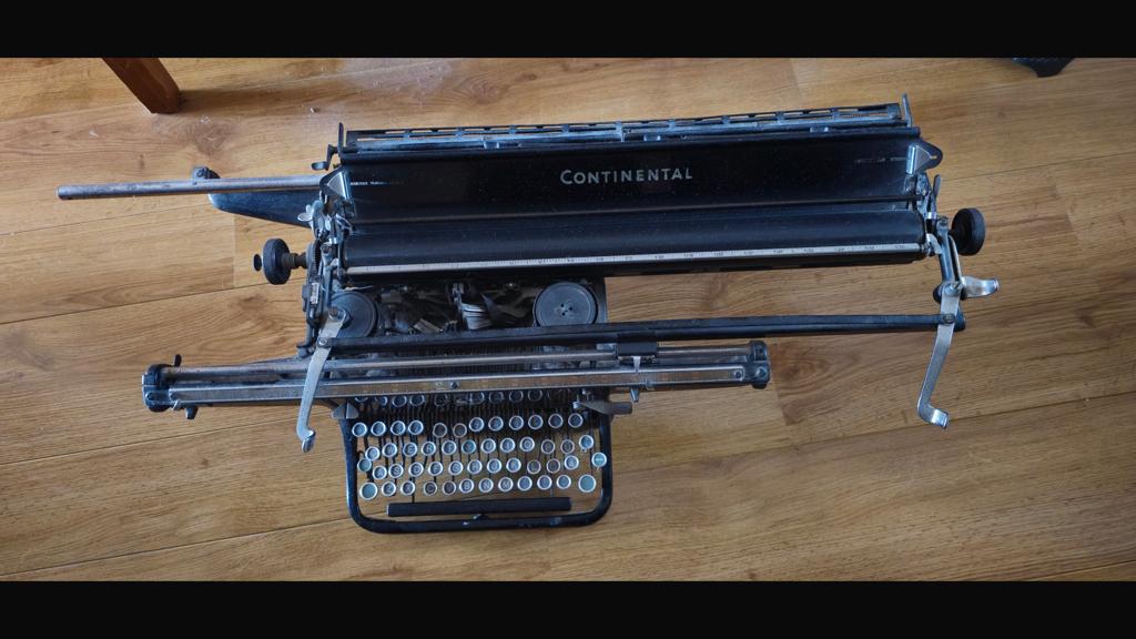 Typemachine continental, Ophalen, Gebruikt