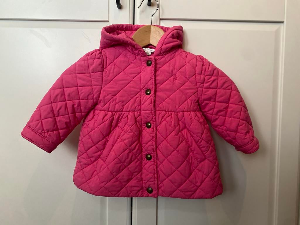 Ralph Lauren Trenchcoat Fuchsia Roze 18 Maanden, Ophalen of Verzenden, Zo goed als nieuw, Meisje, Jasje