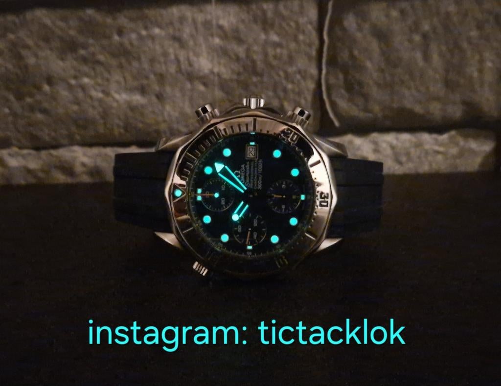 Omega Seamaster diver 300M professional chronograph, Staal, Staal, Polshorloge, Ophalen of Verzenden