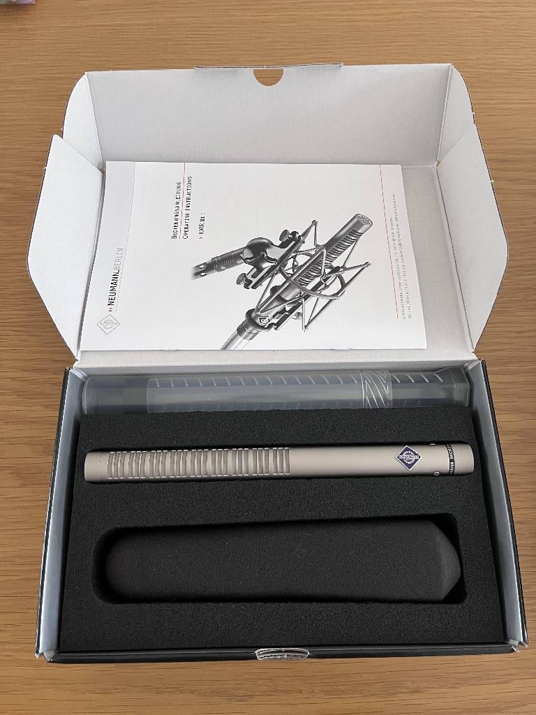 Neumann KMR81i (zilver) shotgunmicrofoon, Muziek en Instrumenten, Microfoons, Ophalen, Zo goed als nieuw, Overige typen