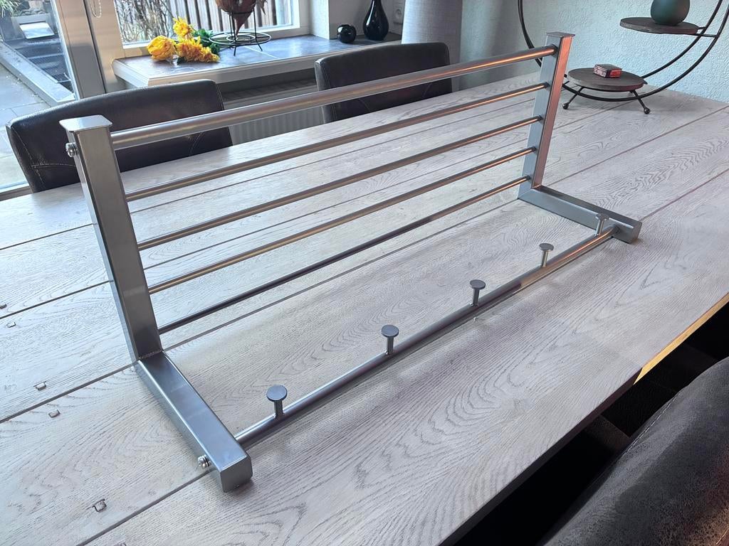 bergumDesign wandkapstok met 5 haken en hoedenplank, Wandkapstok, Nieuw, Ophalen of Verzenden, Minder dan 100 cm