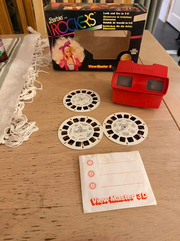 Barbie rockers view-master 3d met doos als nieuw, Ophalen of Verzenden, Zo goed als nieuw