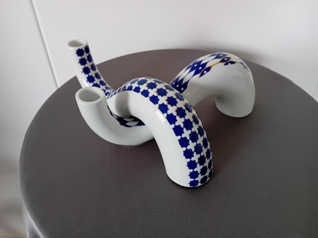 SET 2 x Rosenthal  Wave Studio line, Blauw, Aardewerk of Porselein, Ophalen of Verzenden, Zo goed als nieuw