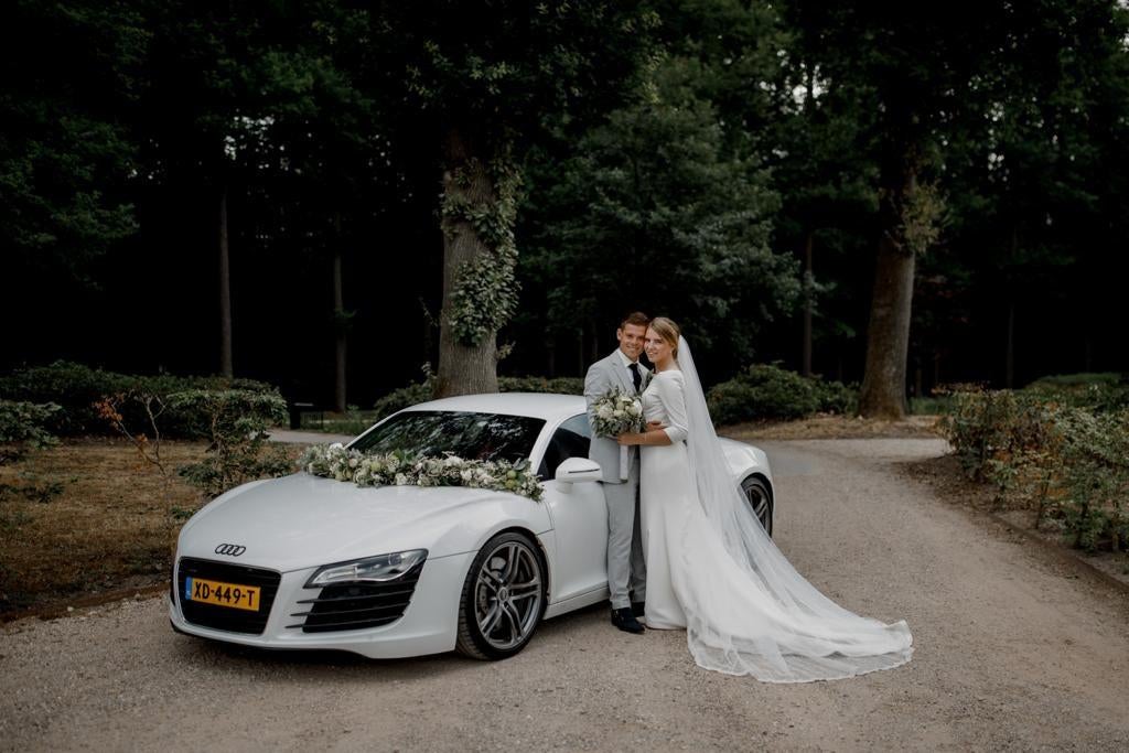 Trouwauto verhuur Audi R8 €599, Trouwauto