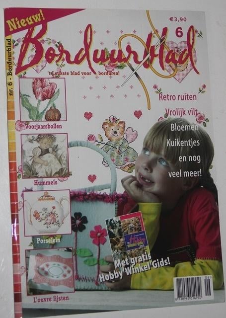 Borduurblad, Boeken, Ophalen of Verzenden, Zo goed als nieuw, Borduren en Naaien