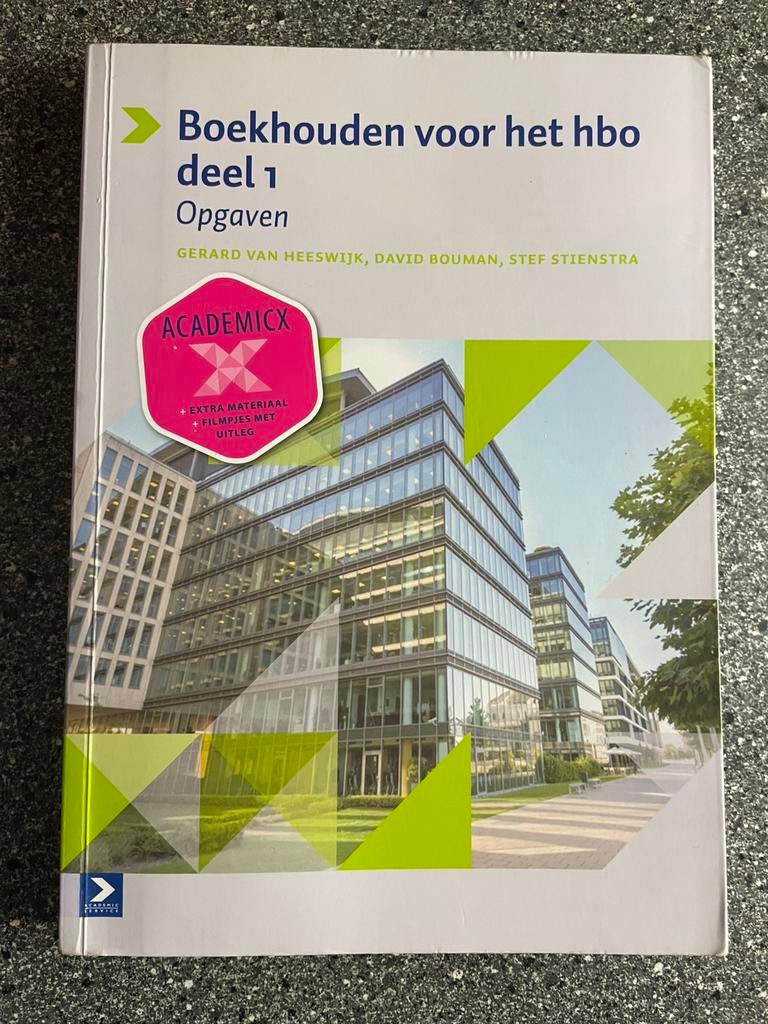 Boekhouden voor het hbo deel 1 opgaven, Boeken, Studieboeken en Cursussen, Ophalen of Verzenden, Beta, Zo goed als nieuw, HBO