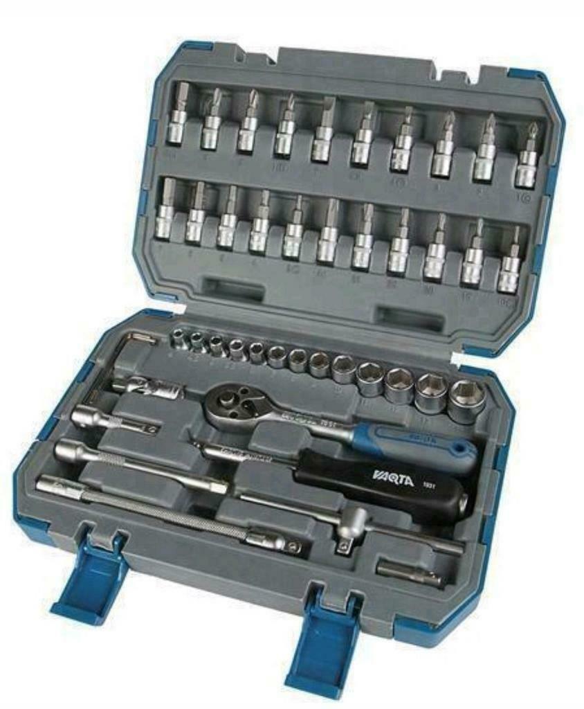SUPER❗OUTLET❗STUNT: Doppendoos VAQTA - 1/4" - 46d Combi Set, Nieuw, Ophalen of Verzenden, Nvt, Nvt
