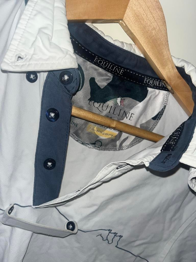 Equiline Wedstrijdshirt zo goed als nieuw, Dieren en Toebehoren, Paardrijkleding, Ophalen of Verzenden, Zo goed als nieuw, Springen