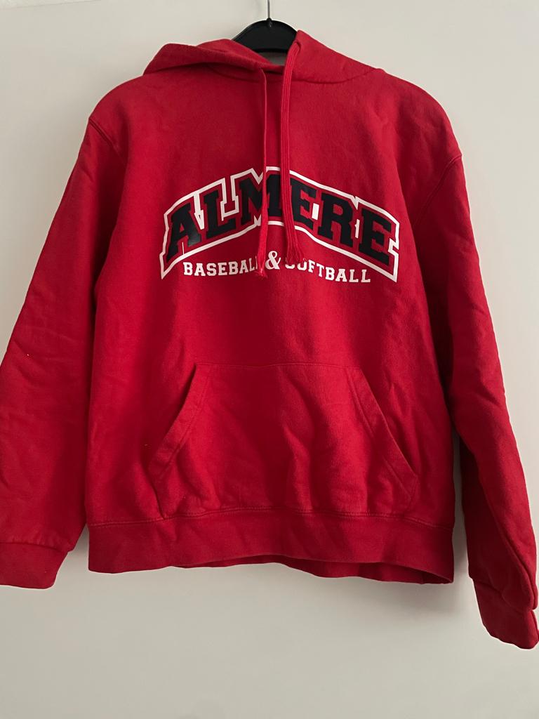 BSC Almere - Softbal hoodie rood, Sport en Fitness, Honkbal en Softbal, Kleding, Ophalen of Verzenden