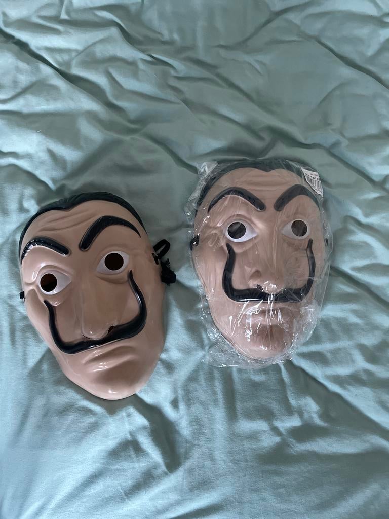 La Casa de Papel Dali Masker Carnaval, Kinderen en Baby's, Carnavalskleding en Verkleedspullen, Nieuw, Jongen of Meisje, Ophalen of Verzenden