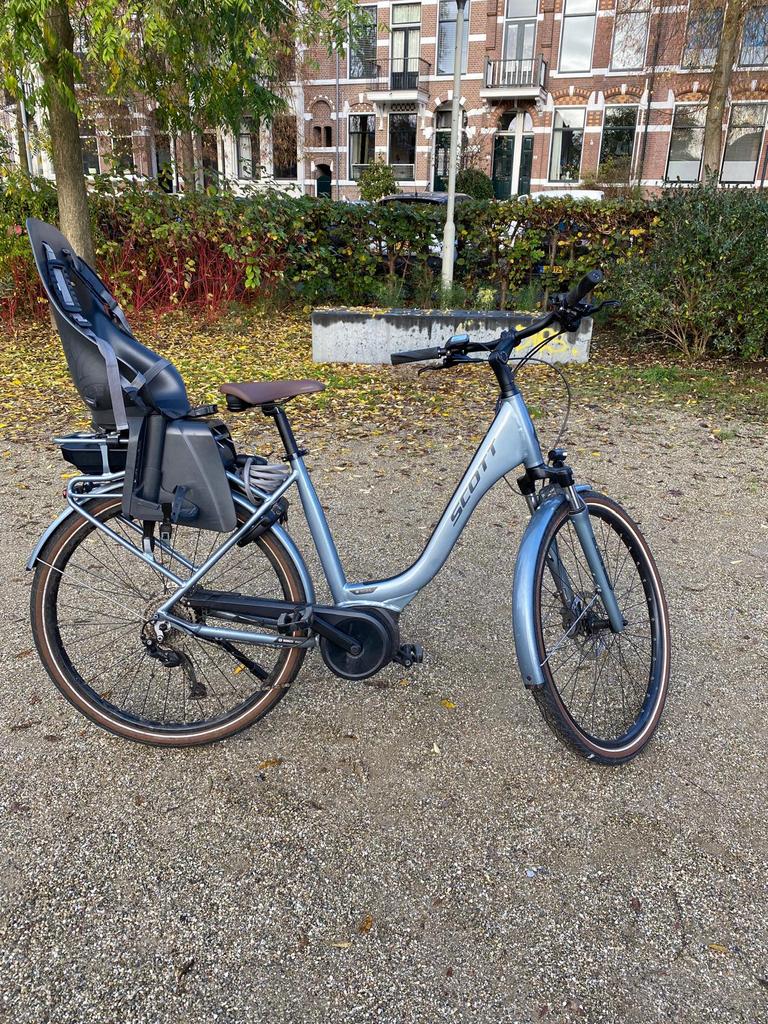 SCOTT Sub Active eRIDE 10 Unisex rack, Fietsen en Brommers, Elektrische fietsen, Gebruikt, 50 km per accu of meer, 55 tot 59 cm
