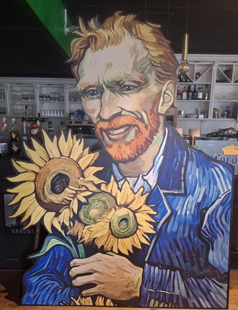 Reclamebord Van Gogh., Ophalen of Verzenden