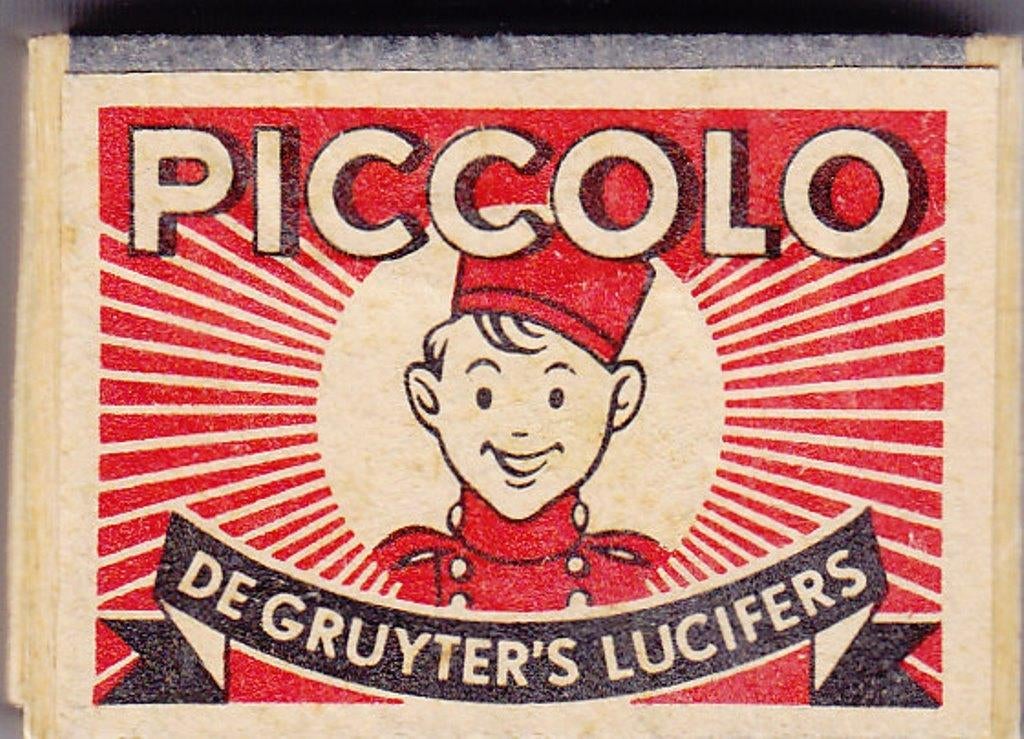 Lucifersdoosje PICCOLO De Gruyter's Lucifers, Antiek en Kunst, Ophalen of Verzenden